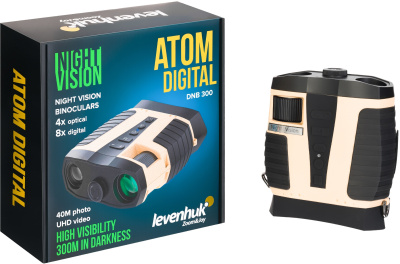 Бинокль Levenhuk 4-12x 35мм Atom Digital DNB300 черный (82470)