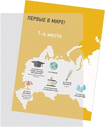 Папка-уголок Silwerhof Eco SE-E120/CLEAR тисненый A4 пластик 0.12мм прозрачный
