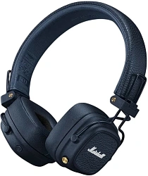 Гарнитура накладные Marshall Major V синий беспроводные bluetooth оголовье (MAJOR V BLUE)