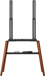 Подставка для телевизора Cactus CS-ST3645BKWN черный/орех 43"-65" макс.40кг напольный