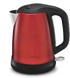 Чайник электрический Tefal Confidence KI270530 1.7л. 2400Вт красный корпус: металл/пластик (7211002431)