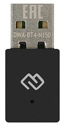 Сетевой адаптер Wi-Fi + Bluetooth Digma DWA-BT4-N150 N150 USB 2.0 (ант.внутр.) 1ант.