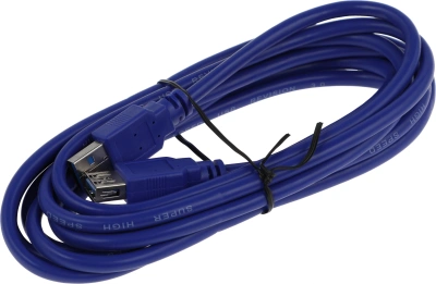 Кабель-удлинитель Premier 5-905 USB 3.0 A(m) USB 3.0 A(f) 3м (5-905(3,0)-3.0(BL)) синий (пакет)
