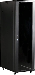 Шкаф серверный Lanmaster (TWT-CBB-32U-6X6-P1) напольный 32U 600x600мм пер.дв.перфор. задн.дв.перфор.2-хст. 800кг черный