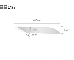 Лезвие Olfa OL-KB 6мм лезв.25шт