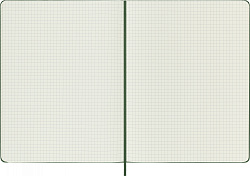 Блокнот Moleskine CLASSIC QP091K15 XLarge 190х250мм 192стр. клетка твердая обложка зеленый