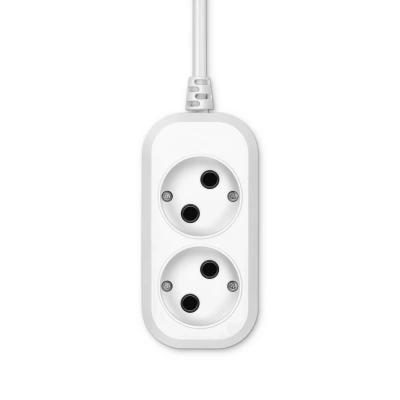 Сетевой удлинитель Buro BU-PSL2.1/W 1.5м (2 розетки) белый (пакет ПЭ)