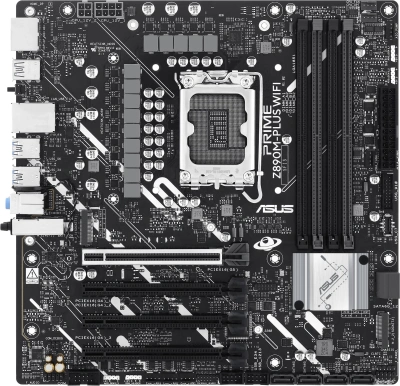 Материнская плата Asus PRIME Z890M-PLUS WIFI Soc-1851 Intel Z890 4xDDR5 mATX AC`97 8ch(7.1) 2.5Gg RAID+HDMI+DP